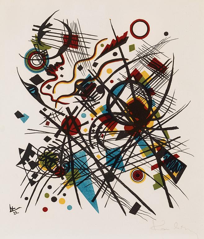 Wassily Kandinsky, "Lithographie für die vierte Bauhausmappe".