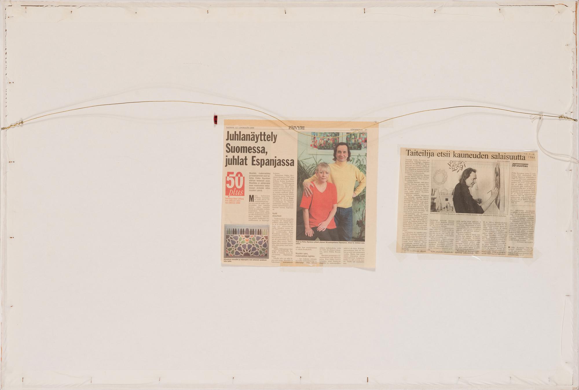 Pekka Ryynänen, serigrafia, signeerattu ja päivätty 1986-90, merkitty E. A. 10/13.