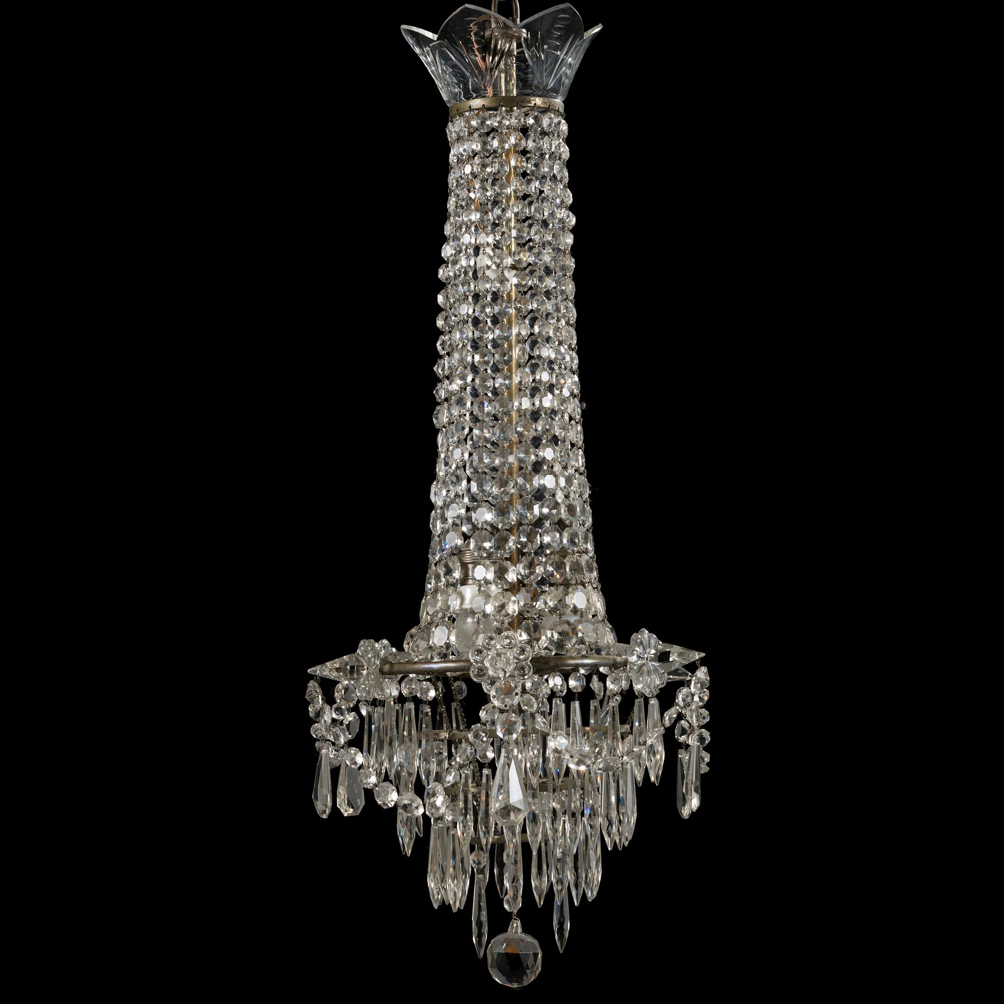 An early 20th century chandelier.
