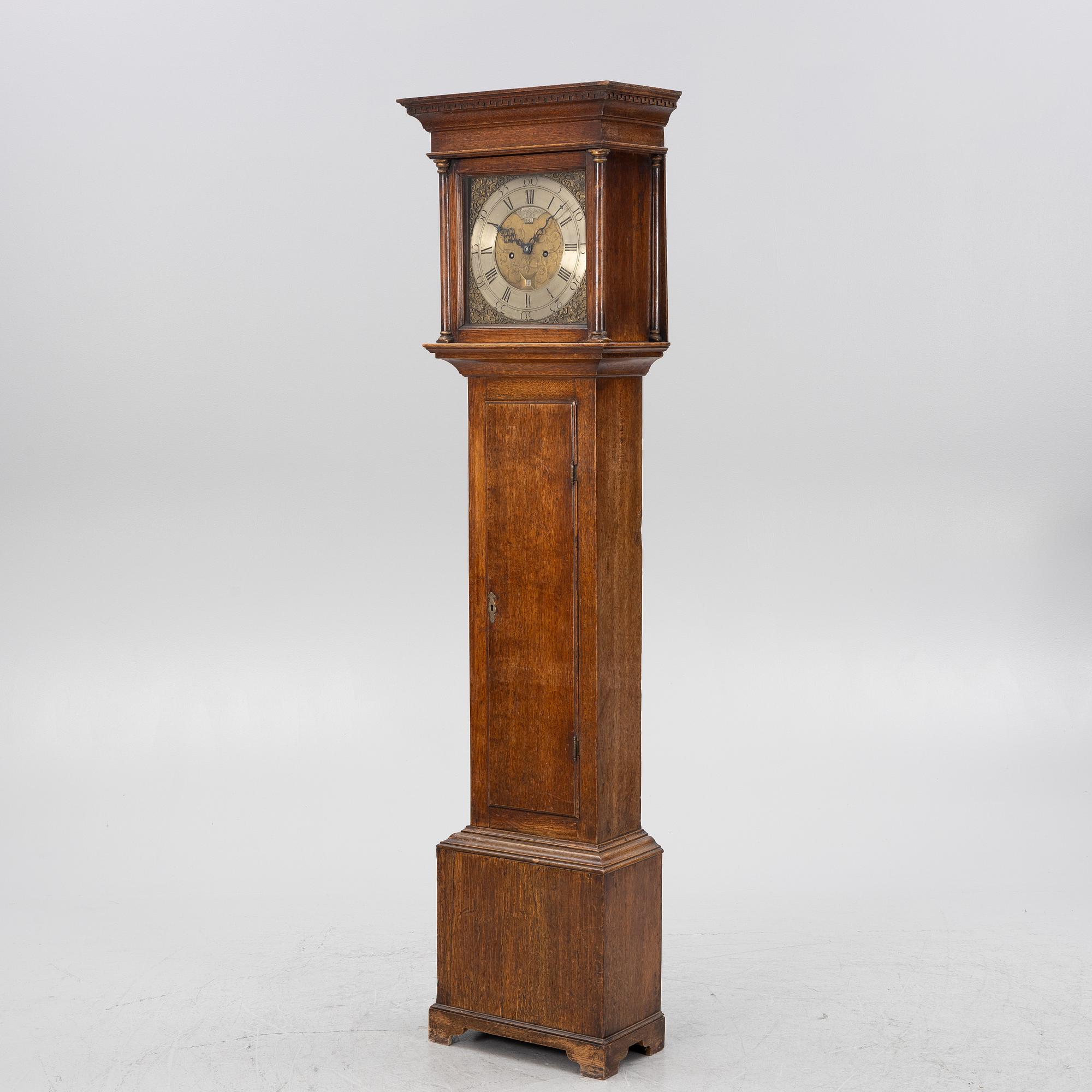 Longcase clock, mid 18th century, by Jonathan Lees, Bury, (c. 1730-1785).