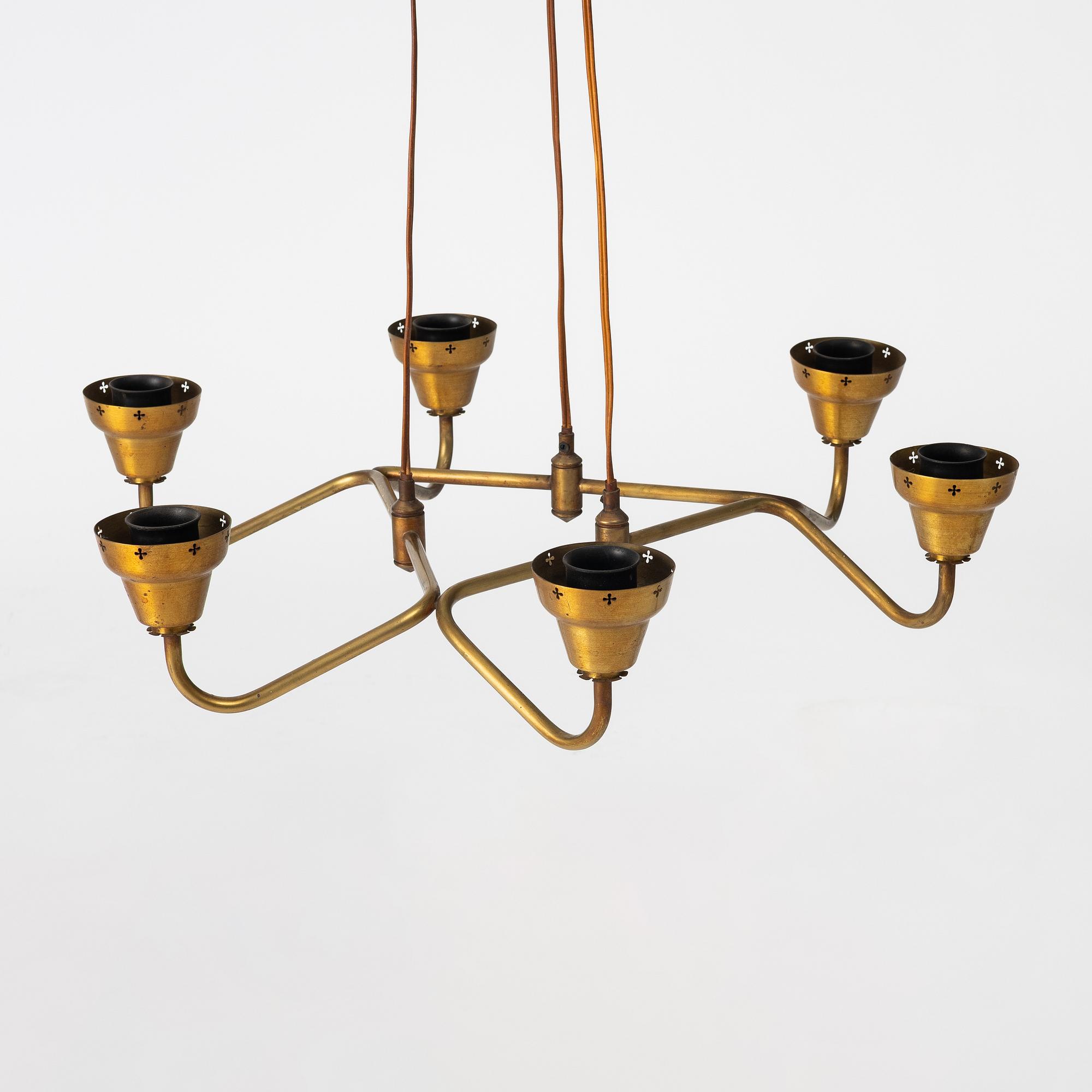 Edvard Hagman AB, a ceiling lamp model "682", Norrköping, 1950s.