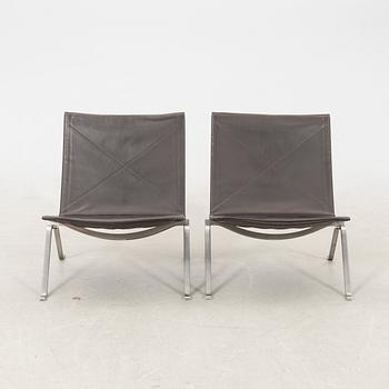 Poul Kjaerholm, armchairs 1 pair, "PK22" for Fritz Hansen Denmark 2003.