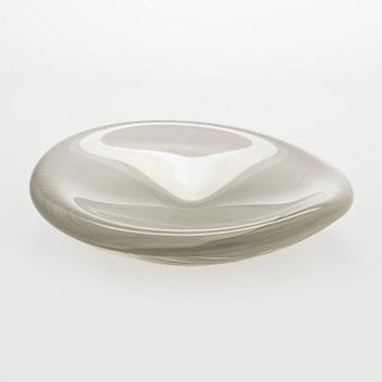 Tapio Wirkkala, A glass bowl "Lehti" (Leaf), signed Tapio Wirkkala Iittala -56.