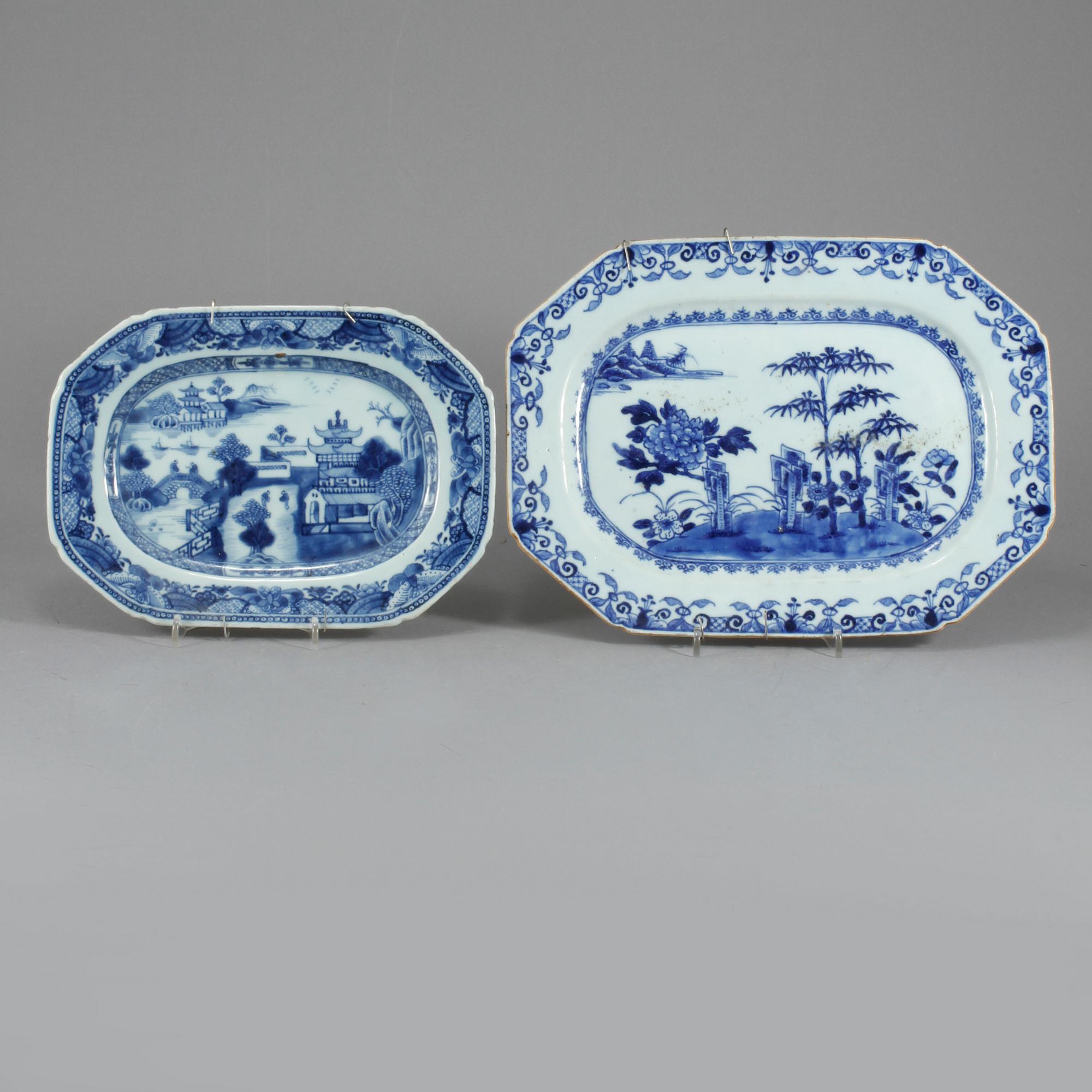 FAT, 2 st, porslin, Kina, Qianlong, 1736-1795.