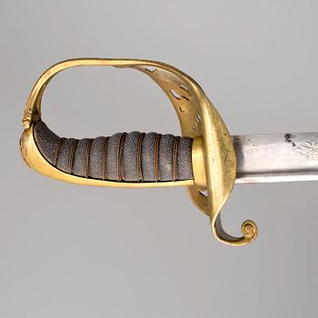 SABEL, modell 1859. För officer vid infanteriet, Sverige.