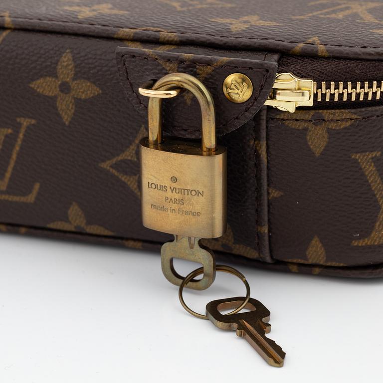 Louis Vuitton, a monogram canvas, jewellery box 'Poche Monte-Carlo'.