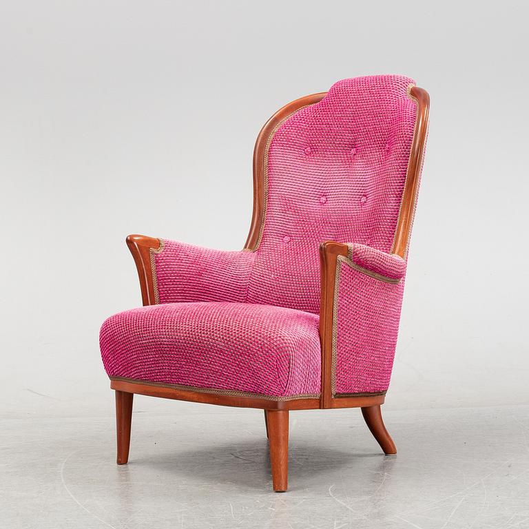 Carl Malmsten, a 'Vår Fru' armchair from OH Sjögren, second half of the 20th Century.