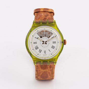 Box, Swatch Automatic Gran Via samt fem signerade tryck, special edition, 1993.