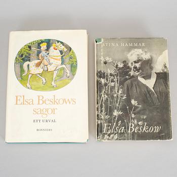 ELSA BESKOW, 9 böcker, bla Sol-ägget och Petter och Lotta på äventyr, med förf egenhändiga dedikation.