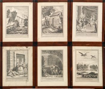 Jean-Baptiste Oudry, after, "Fables by La Fontaine"  27 pcs.