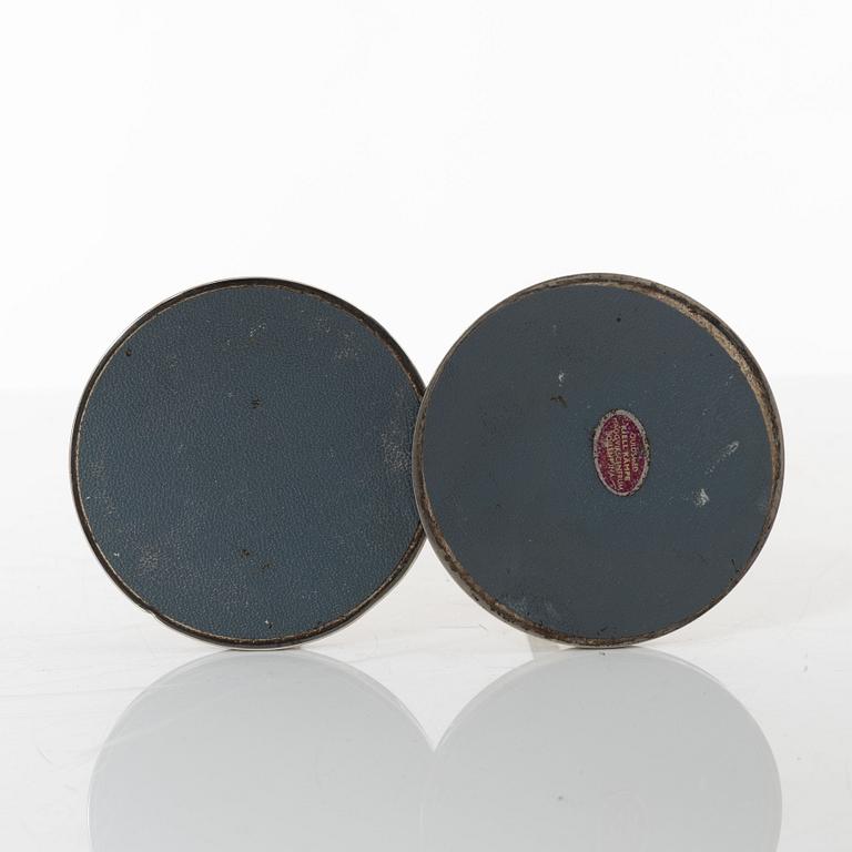 A pair of Swedish silver candlesticks, marks of Tore Eldh, K&EC, Gothenburg 1965-1967.