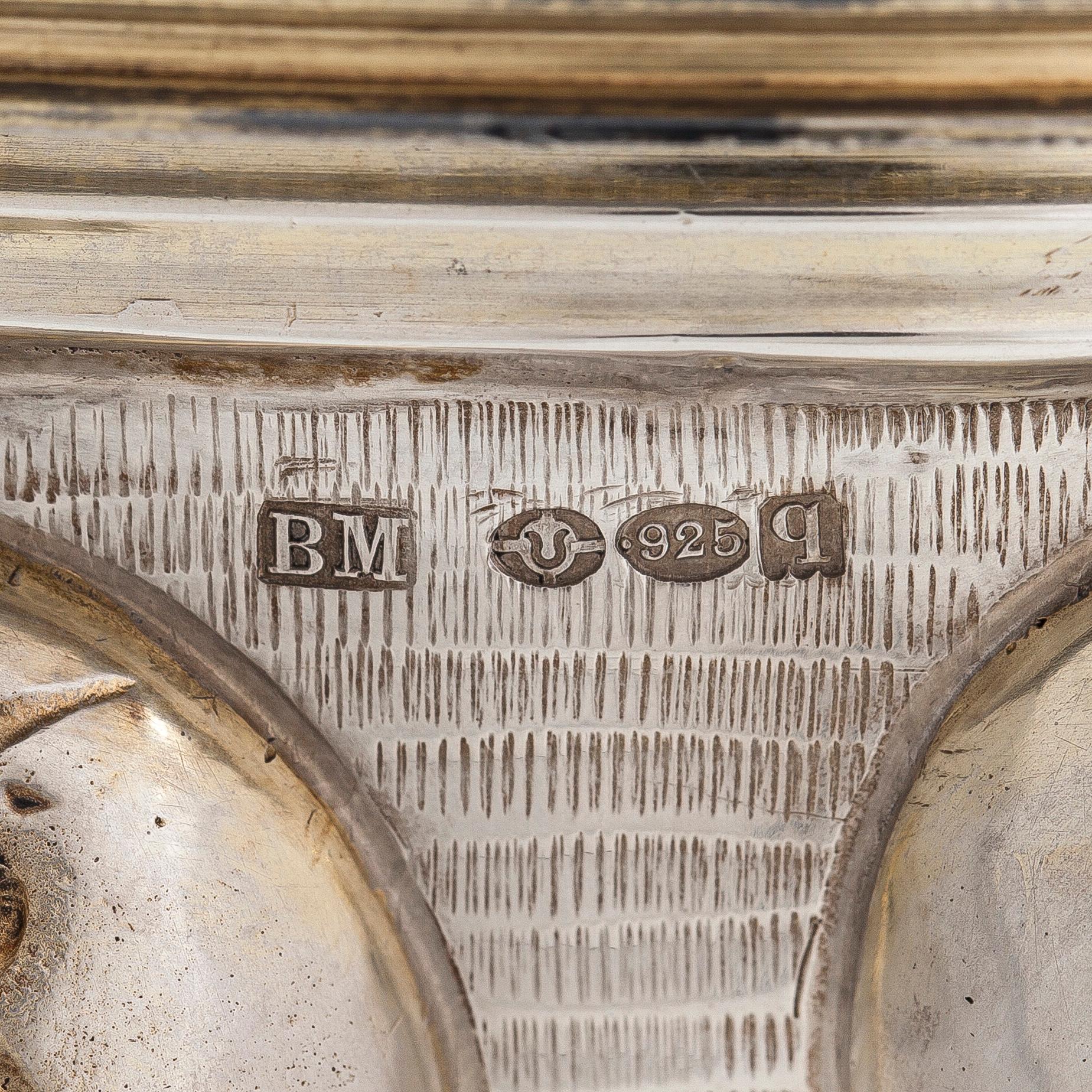 An early 20th-century parcel-gilt silver standing cup, maker's mark presumably Ludwig Neresheimer & Co, Hanau, Germany.
