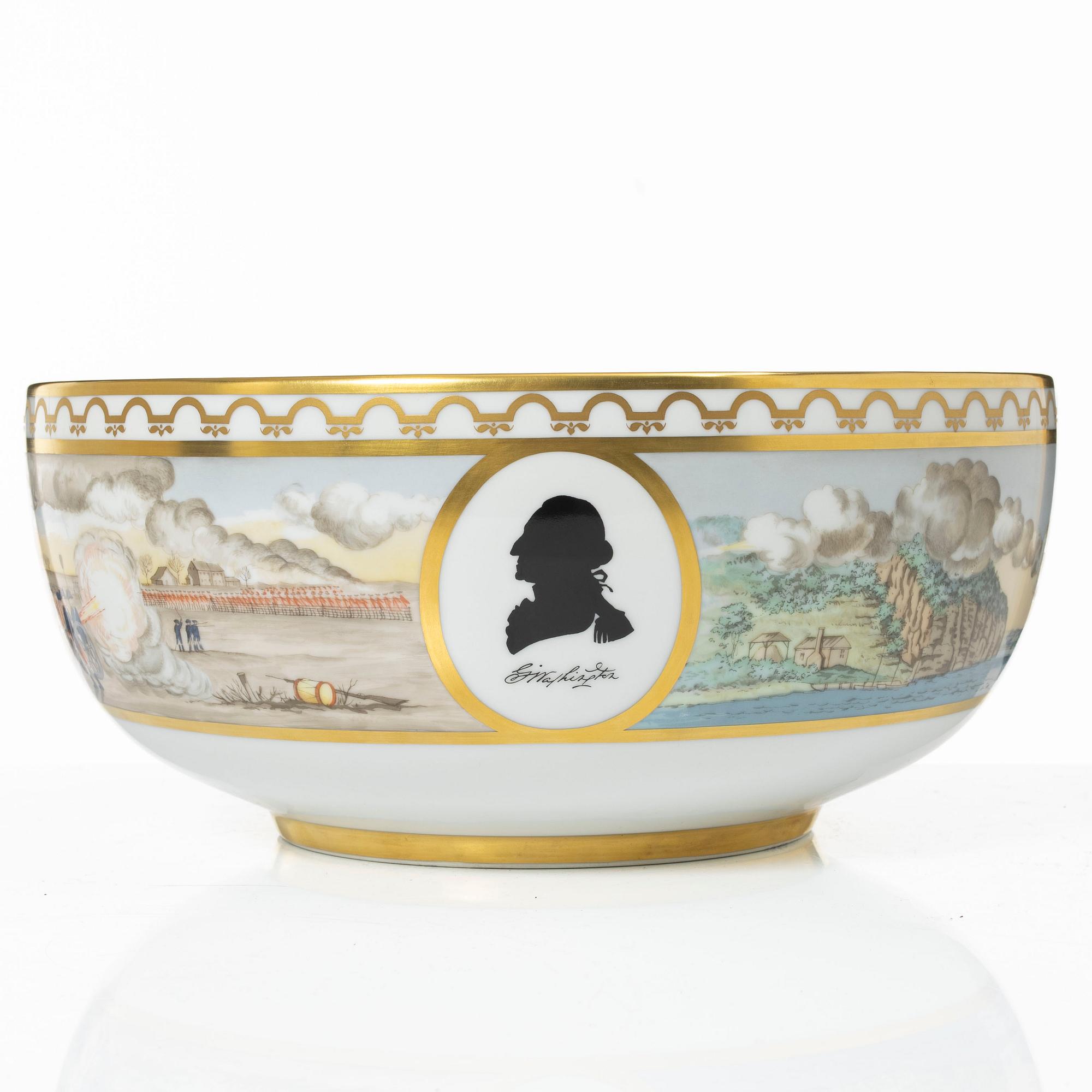 Royal Copenhagen, punch bowl, porcelain, 1976.