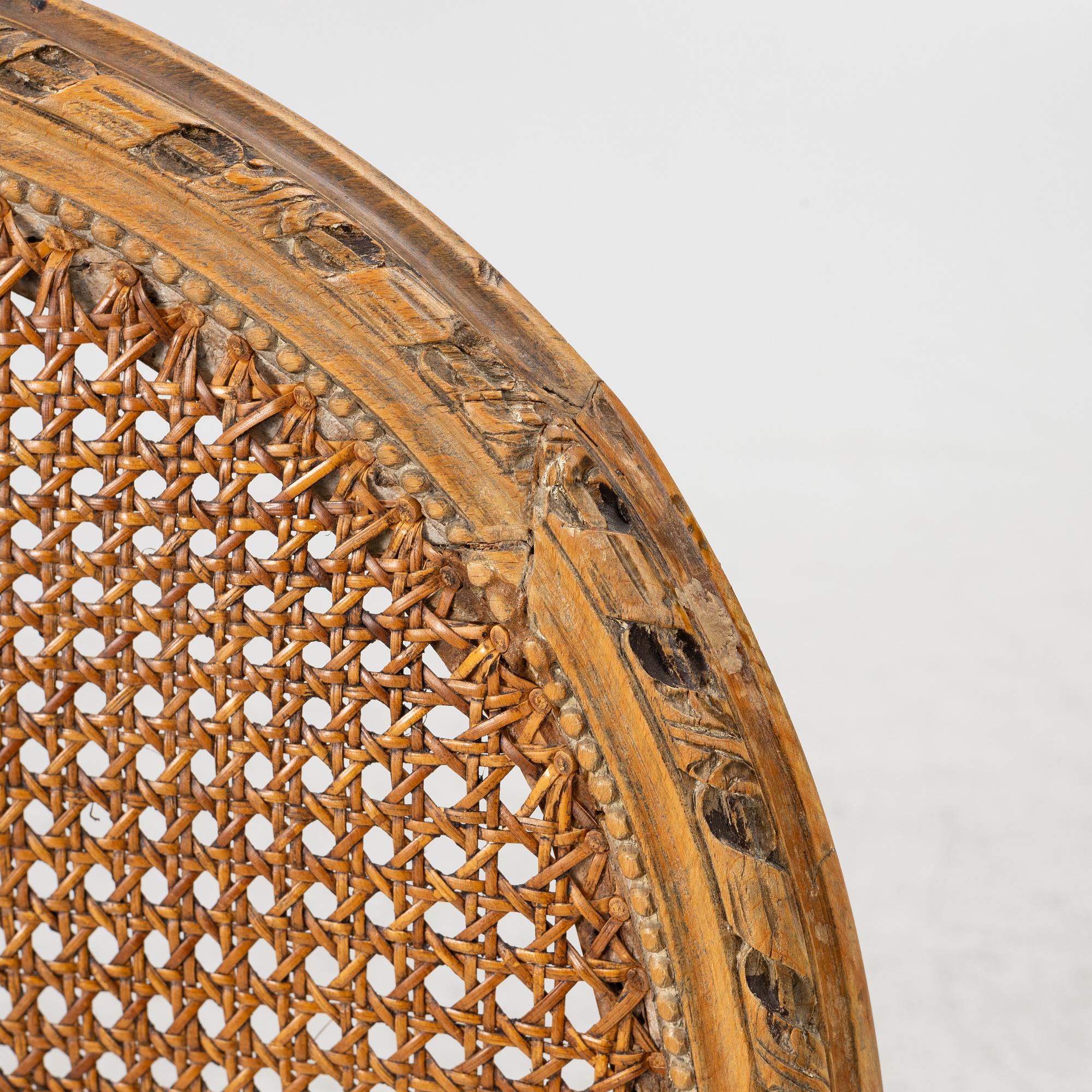 A Louis XVI-style armchair, 19th century.