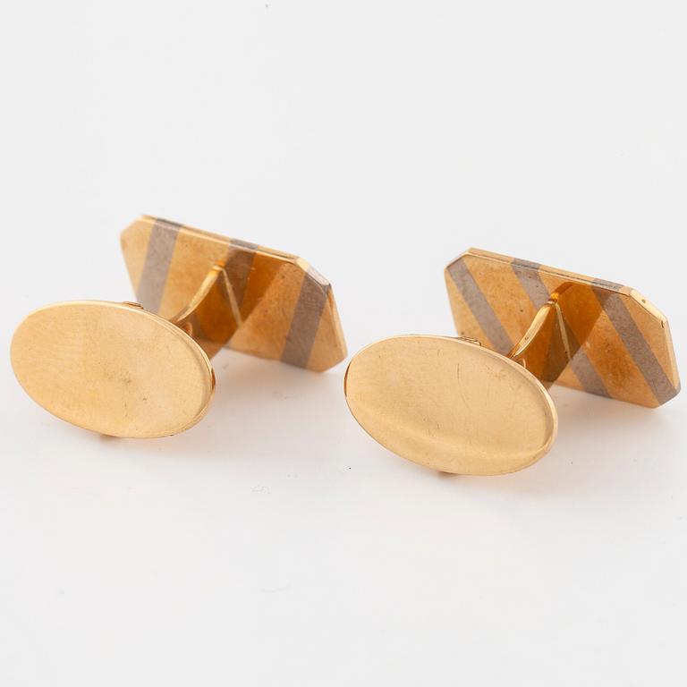 A pair of cufflinks by Engelbert, Stockholm, 1984.