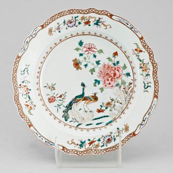 TALLRIK, porslin, Kina, Qianlong, 1700-tal.