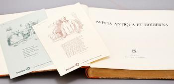 BÖCKER, 2 volymer, Eric Dahlberg, "Suecia Antiqua et Hodierna", Whalström & Widstrand, Stockholm, 1924.