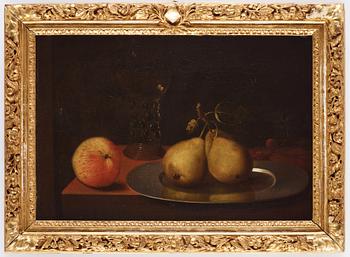 Axel Johan Fägerplan, Stilleben med remmare, frukter och fat.