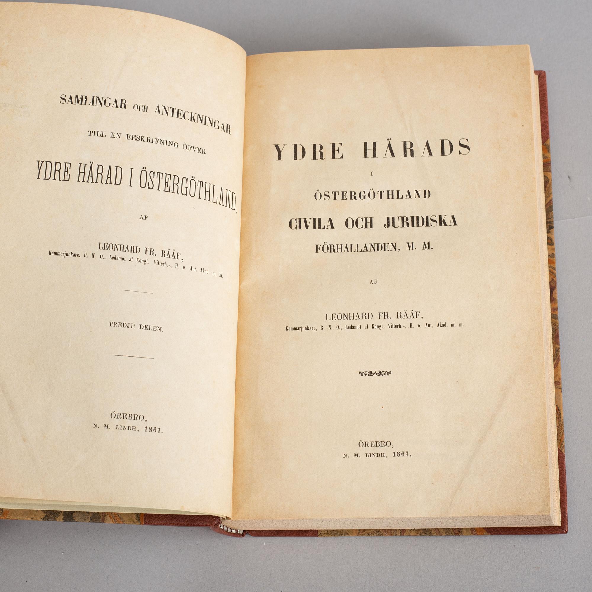 Rääf on Ydre in Östergötland, Sweden (6 vol).