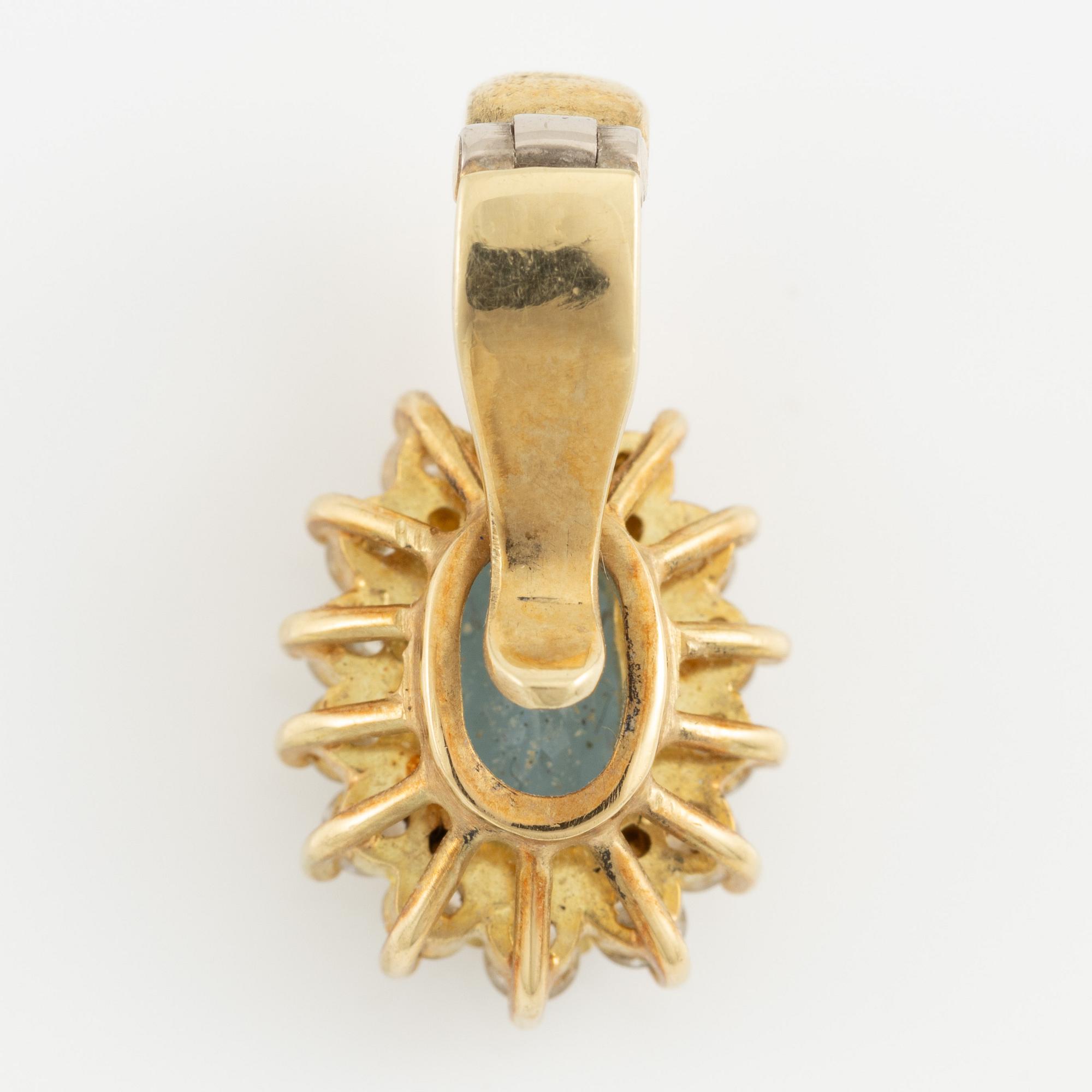 Necklace, H.Stern, 18K gold with aquamarine and brilliant-cut diamonds.