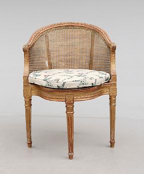 KARMSTOL, Louis Seizestil, omkring år 1900.