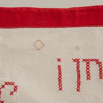 A collection of Christmas tablecloths 12 pcs first half/mid 20th century.