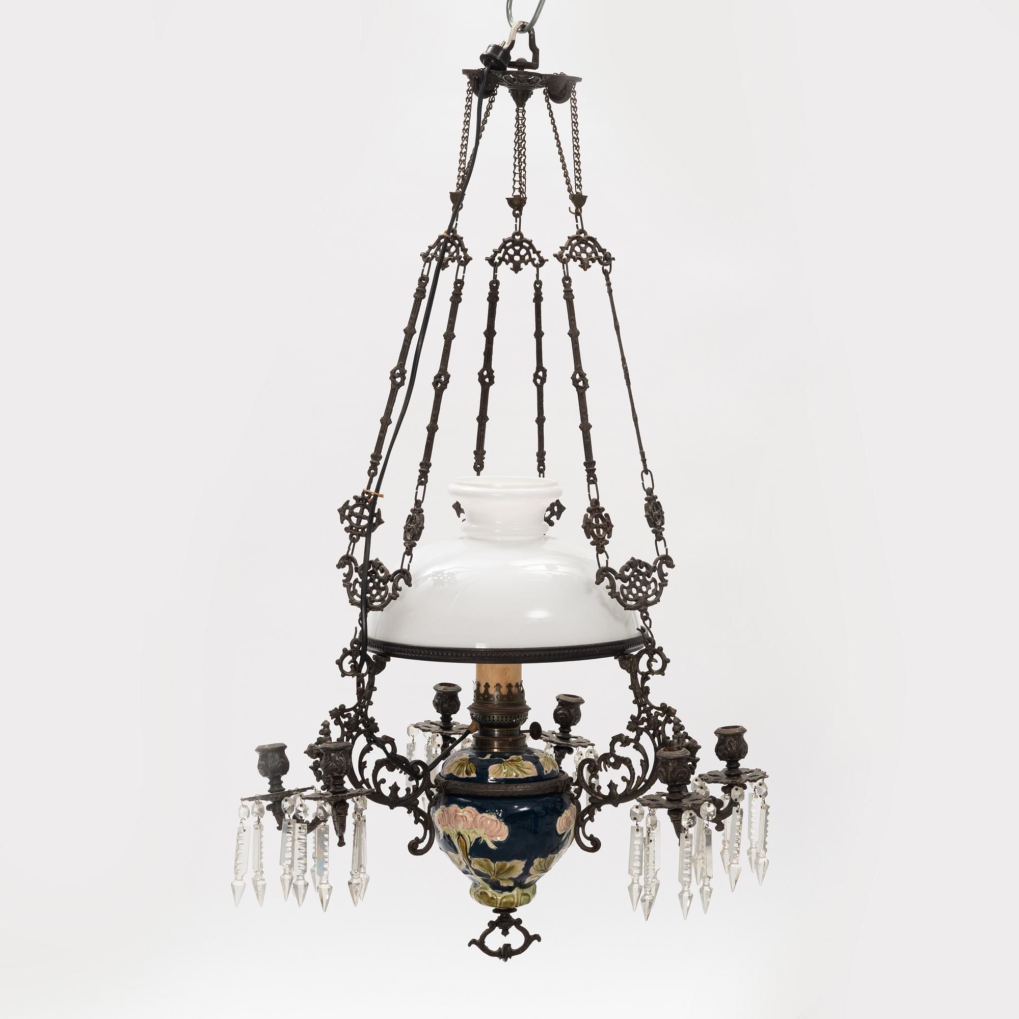 A paraffine lamp, late 19th Century.