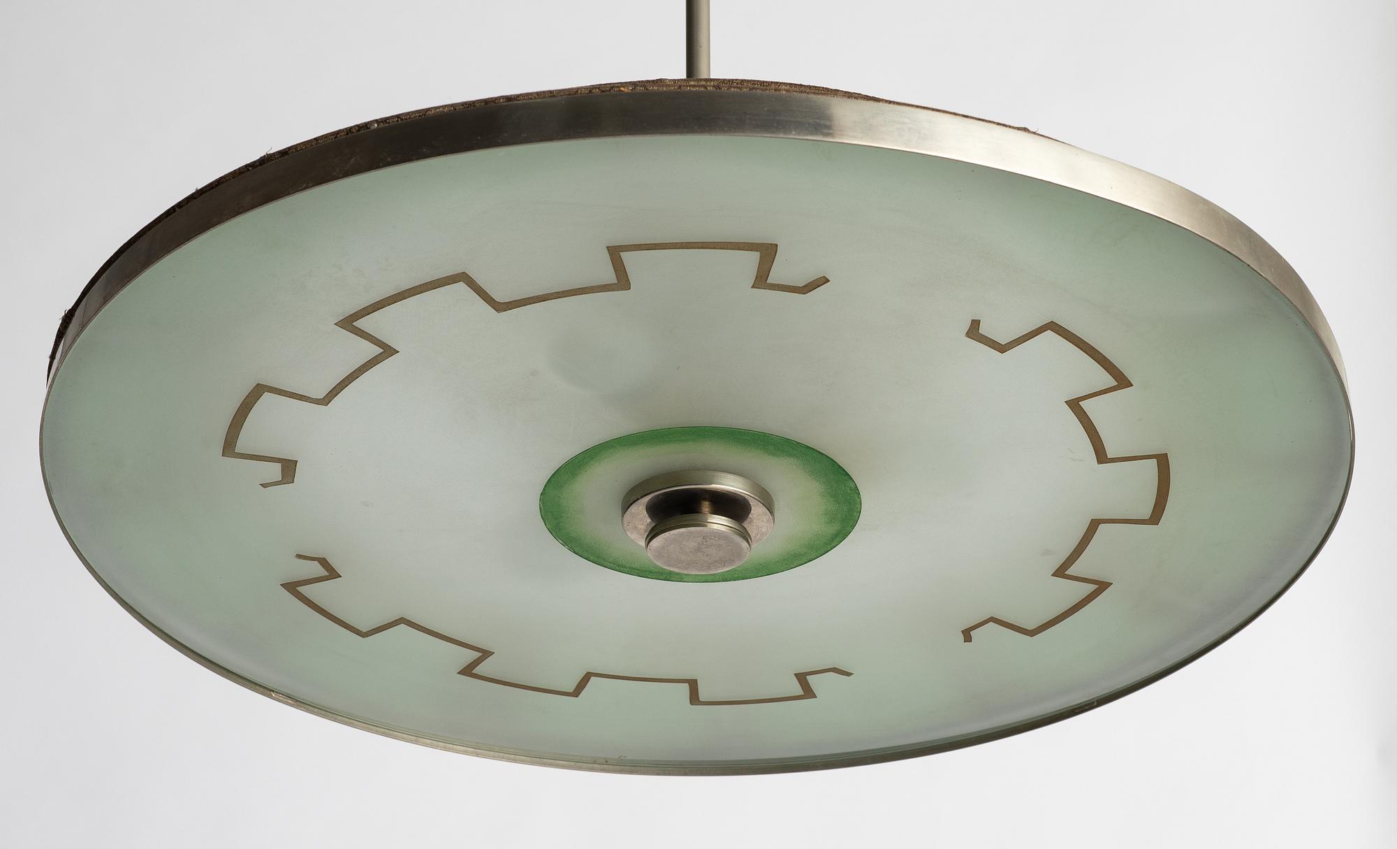 A 1920's/30's Swedish Grace ceciling lamp.