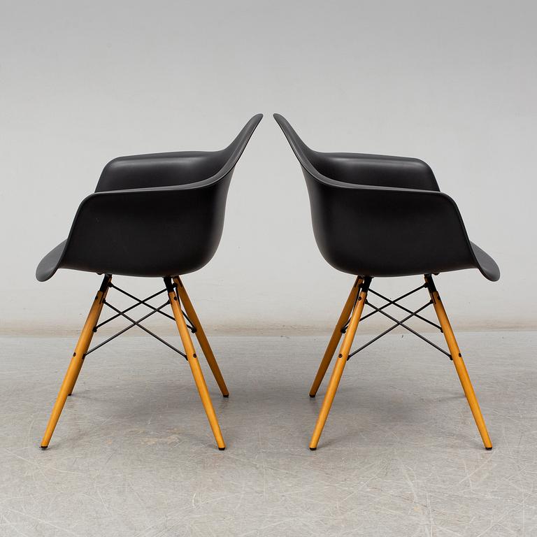 CHARLES & RAY EAMES, a pair of 'DAW' armchairs, Vitra, 2017.