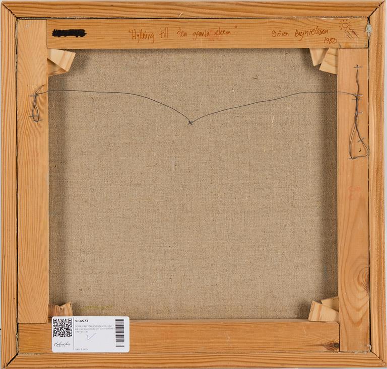 SÖREN BRYNIELSSON, 2 oil on canvas, signed, one dated 1980 on verso.
