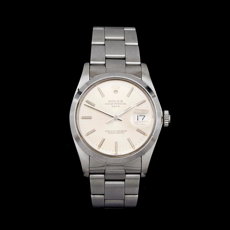 ARMBANDSUR, Rolex, Oyster Perpetual, Date, stål, omkr 1974/75.