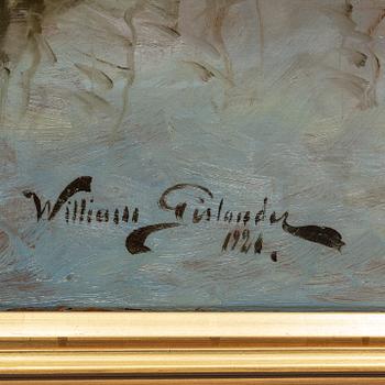 WILLIAM GISLANDER, oil on panel, signed and dated 1924 (?).