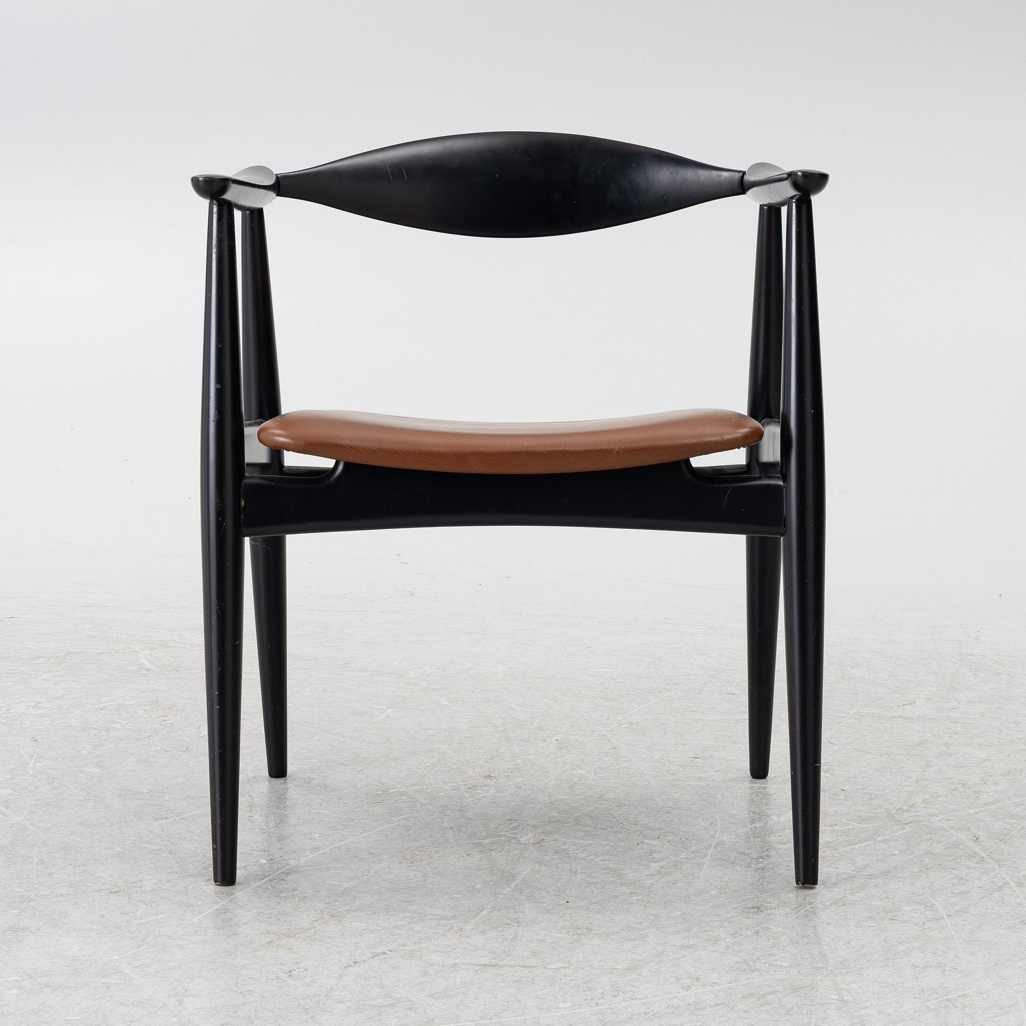 Hans J. Wegner, Armchair CH 35, Carl Hansen, Odense, Denmark.