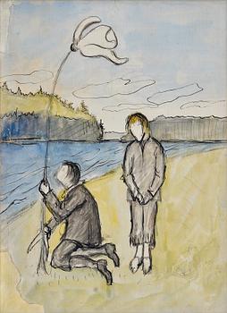 Hugo Simberg, "DEN UNDERSKÖNA BLOMMAN".