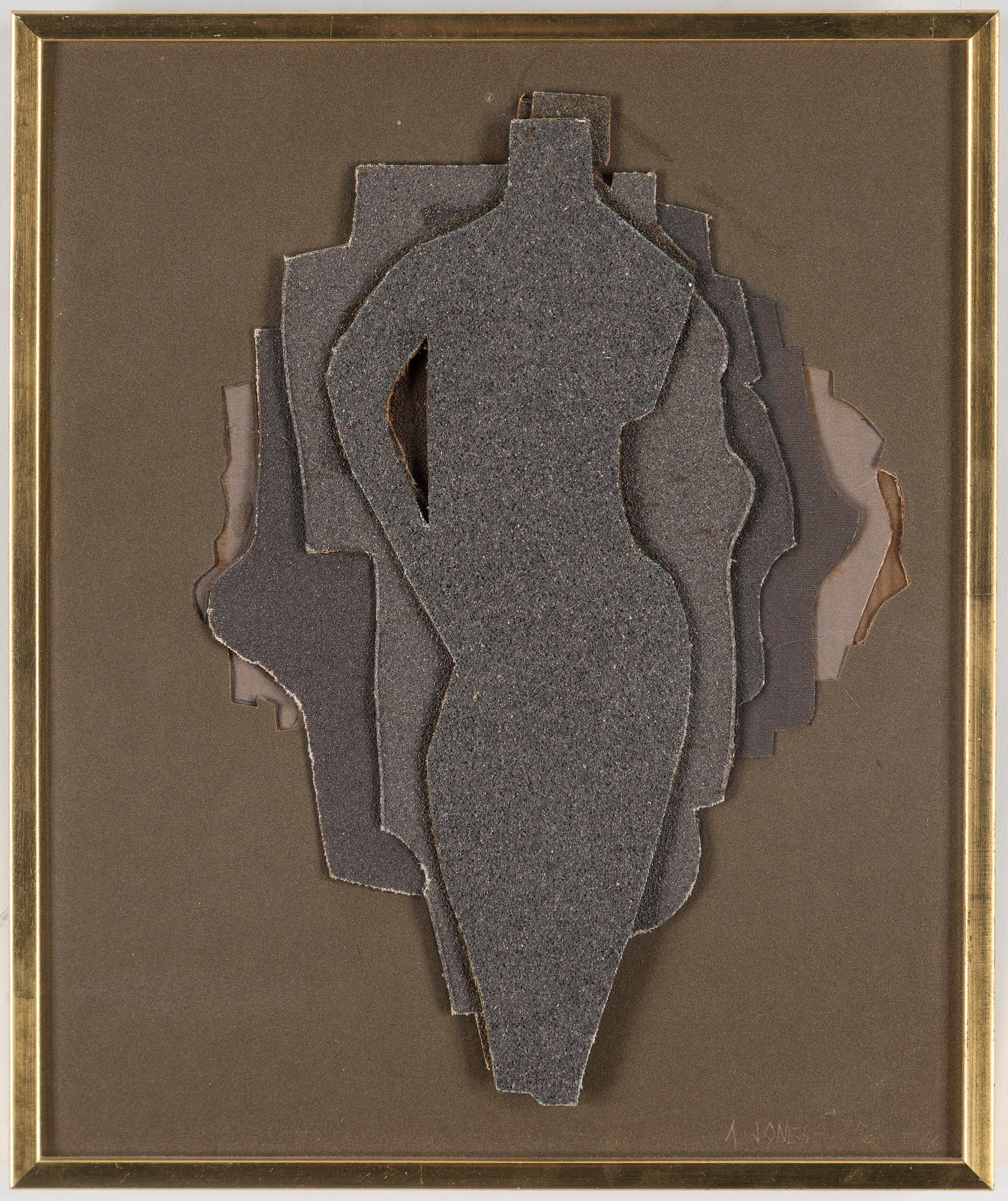 ARNE JONES, collage, signed.