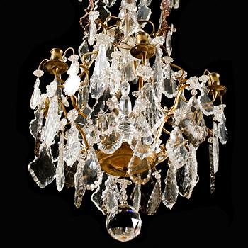 LJUSKRONA, barockstil, 1900-talets första hälft. Höjd ca 90 cm.