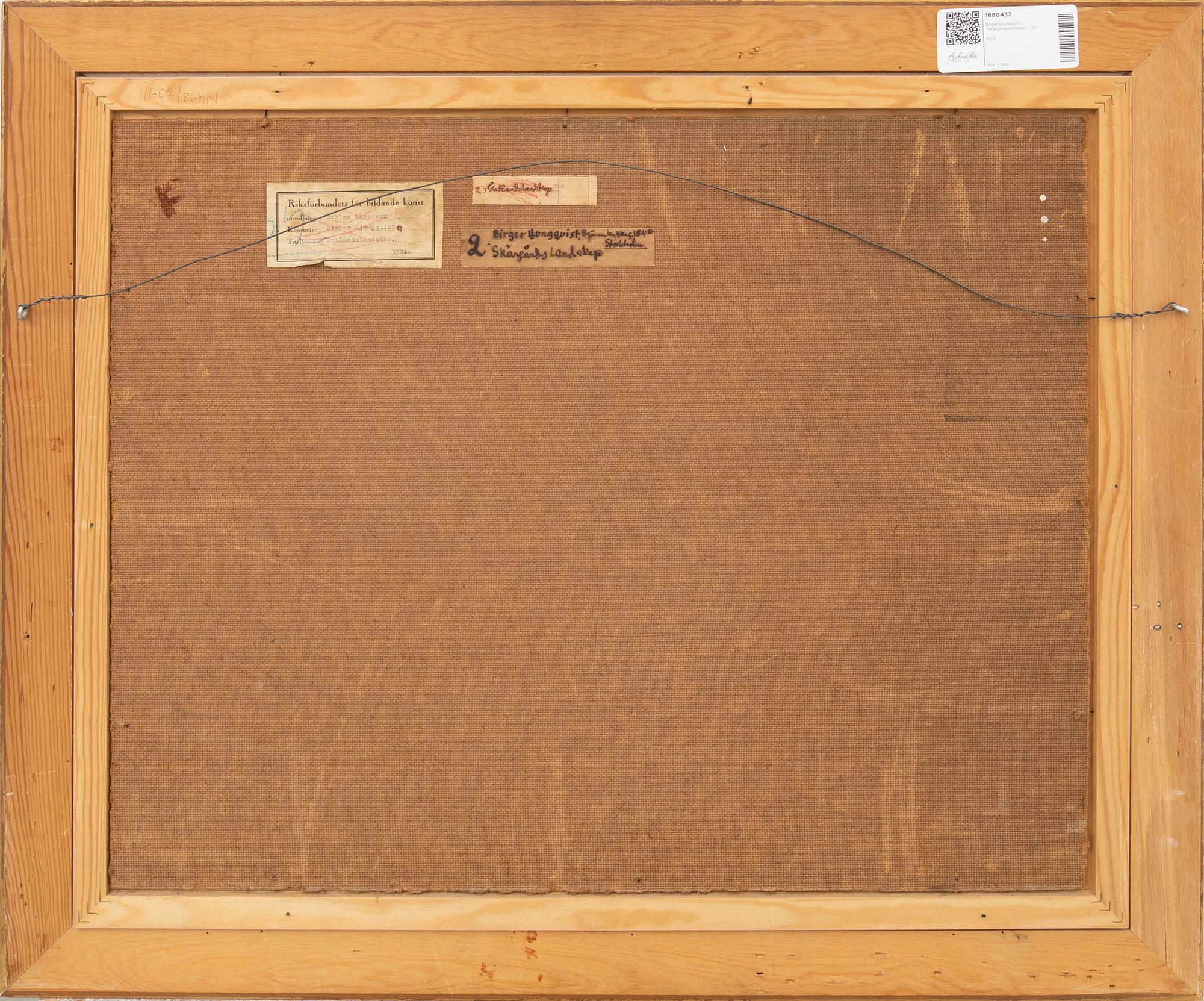 Birger Ljungquist, "Skärgårdslandskap".