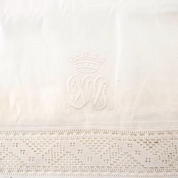 Sheets 10 pcs, early 20th century, cotton, varying sizes.