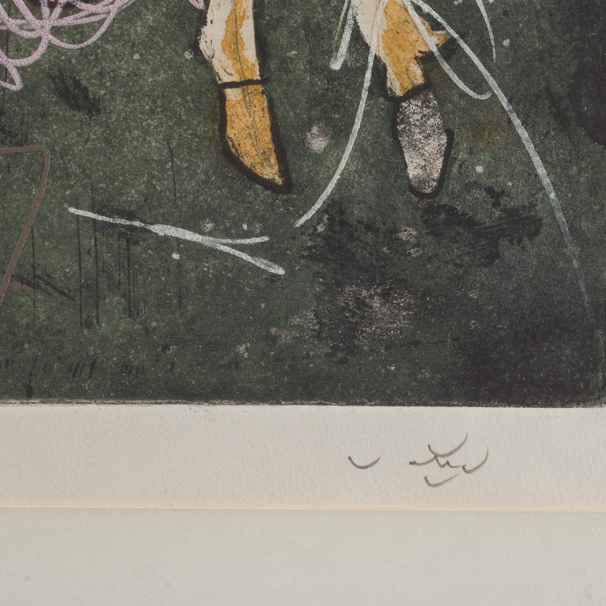 ROBERTO MATTA, färgetsning. Signerad o numrerad 98/99.