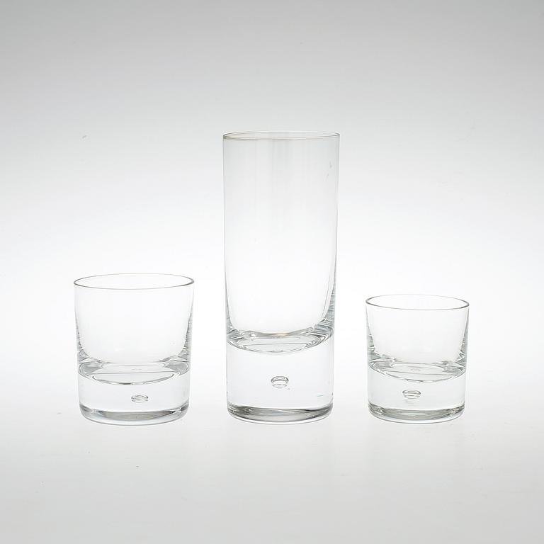 GLASSERVIS, 18 delar, "Pippi", Walter Hickman, Kosta.