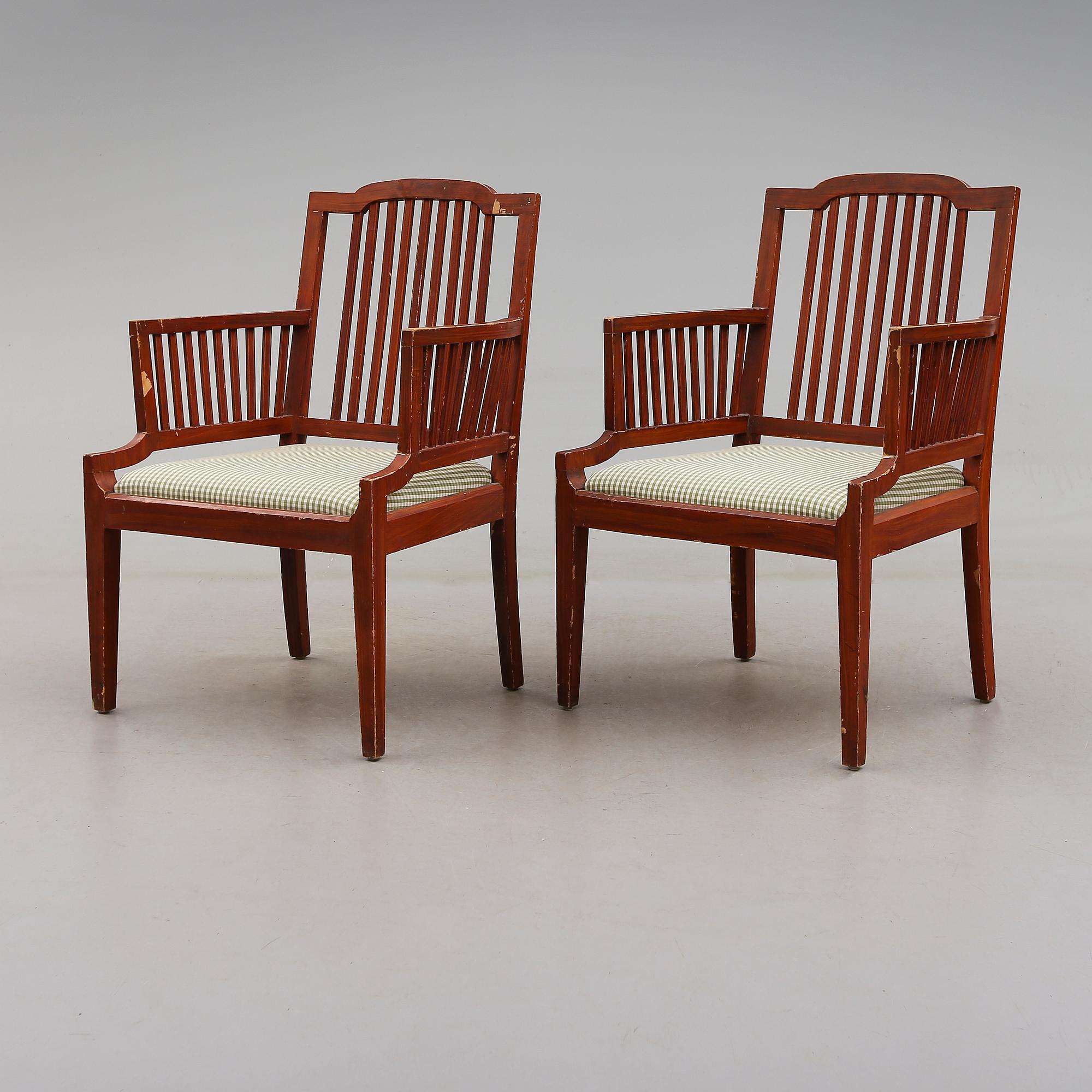 KARMSTOLAR, 1 par, 1900-talets början.