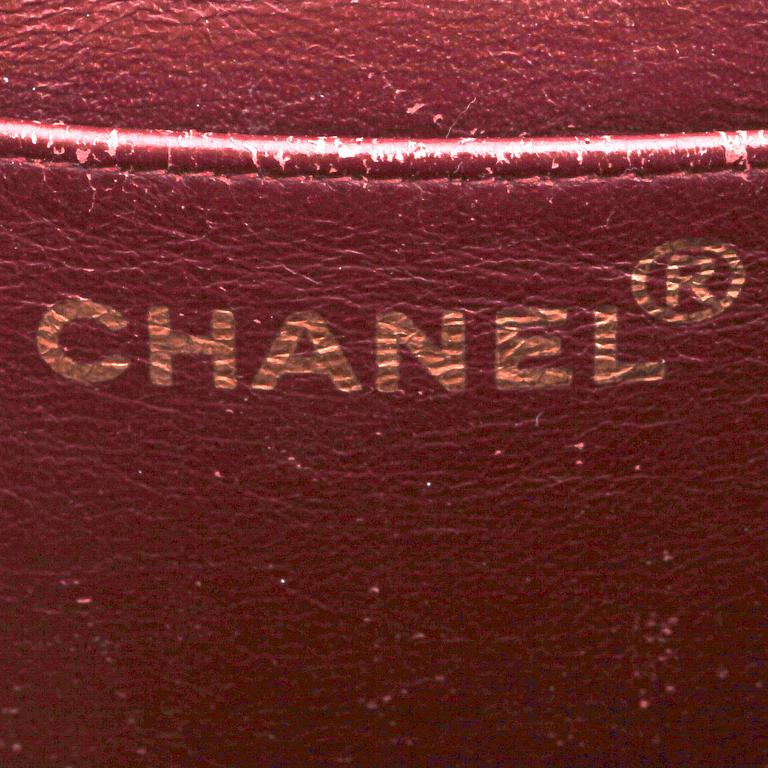 CHANEL, a quilted black leather shoulder bag, "Flap bag".