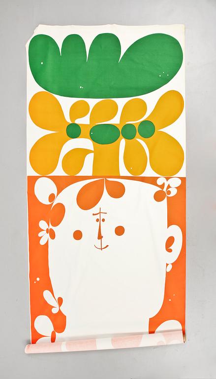 TEXTIL, "Ofelia", Stig Lindberg, 1970-tal. 350 x 125.