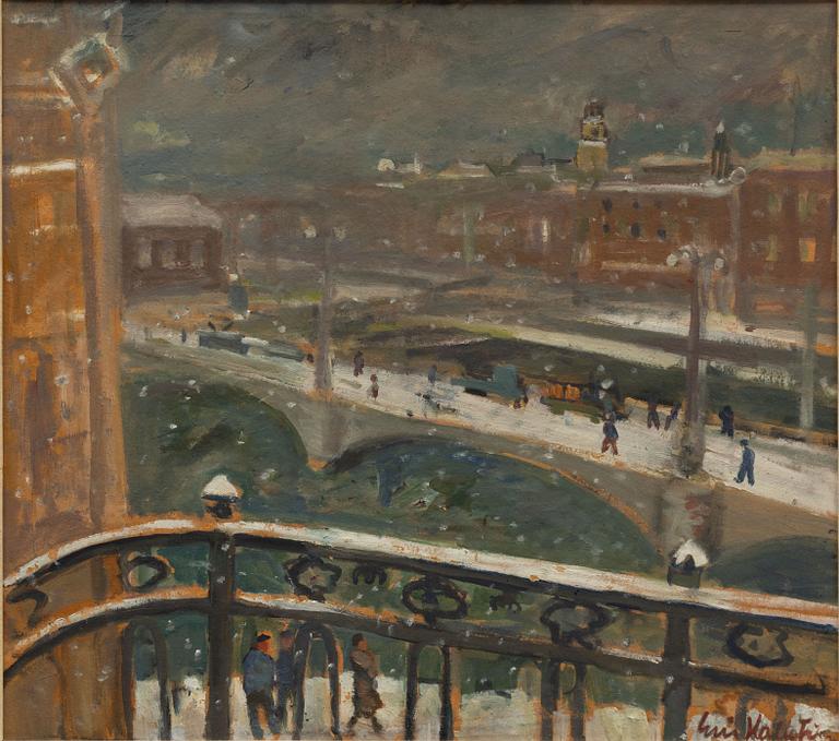 Eric Hallström, "Vasabron i snö".