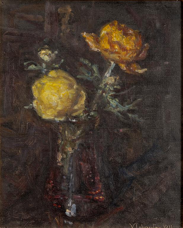 Viggo Johansen, Flower still life.