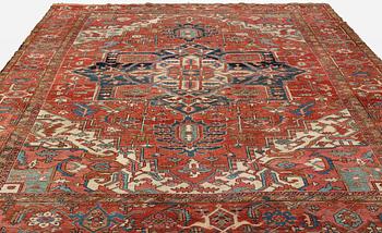 A carpet, antique, Heriz, ca 386 x 297 cm.