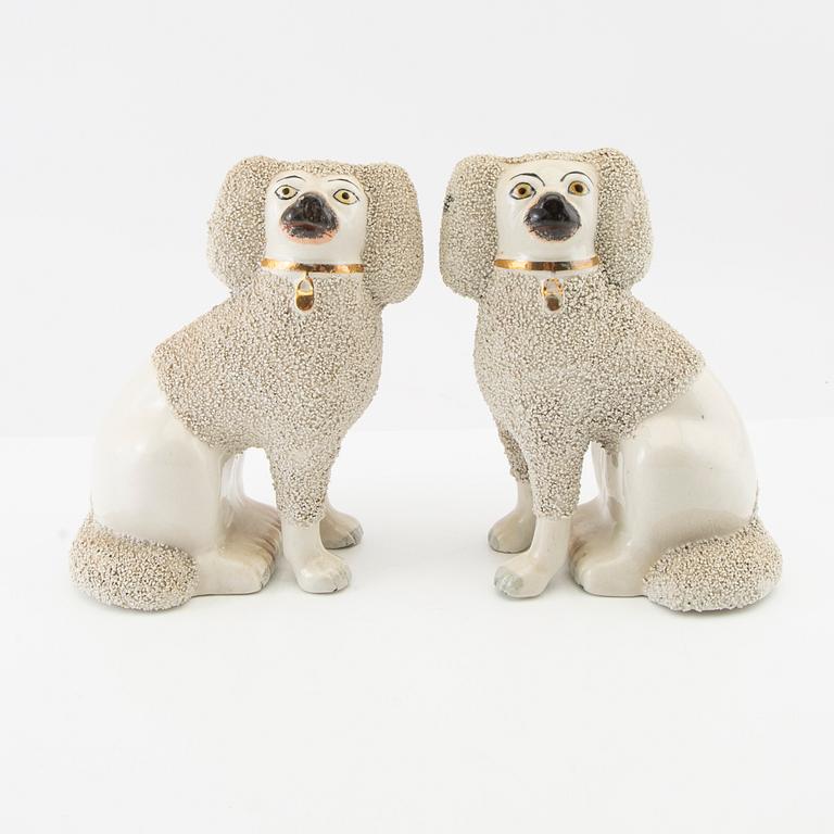 Figuriner 16 st England 1900-talets första hälft flintgods.