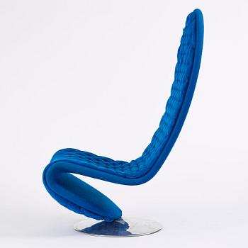 Verner Panton, a "System 1-2-3" De Luxe Lounge Chair, Fritz Hansen, Denmark 1970s.