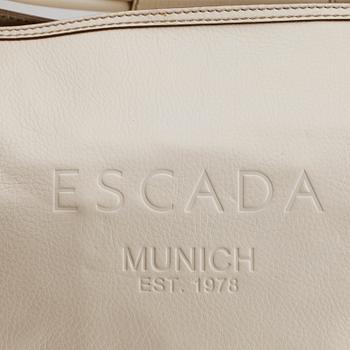 ESCADA, off-white leather handbag.