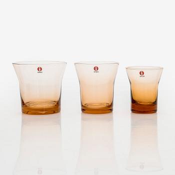 Alvar & Aino Aalto, Lasisto, 24 osaa, "Aalto", kolme kokoa, Iittala 2023.